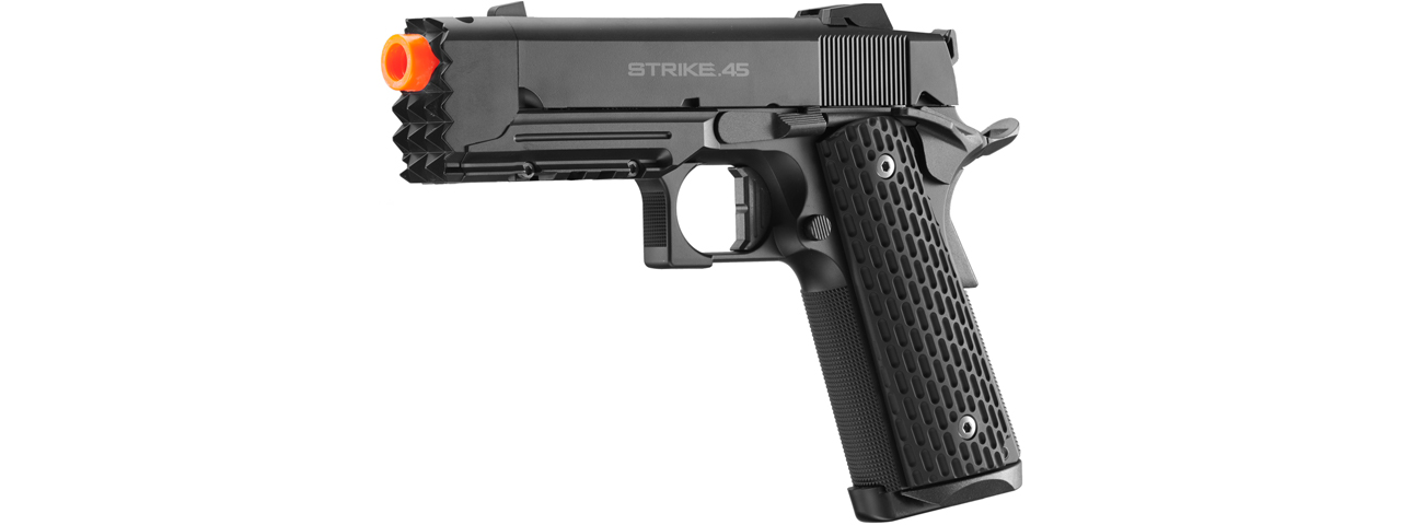 Tokyo Marui Limited Edition Strike Warrior 1911 Airsoft Gas Blowback Pistol (Color: Black) - Click Image to Close
