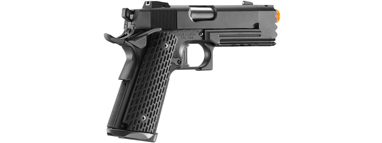 Tokyo Marui Limited Edition Strike Warrior 1911 Airsoft Gas Blowback Pistol (Color: Black) - Click Image to Close