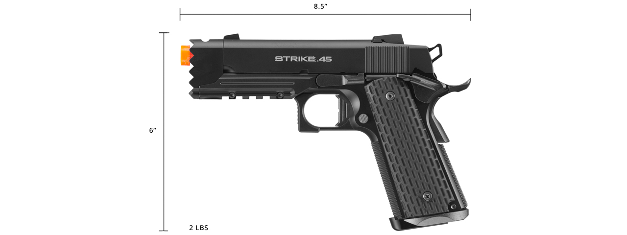 Tokyo Marui Limited Edition Strike Warrior 1911 Airsoft Gas Blowback Pistol (Color: Black) - Click Image to Close