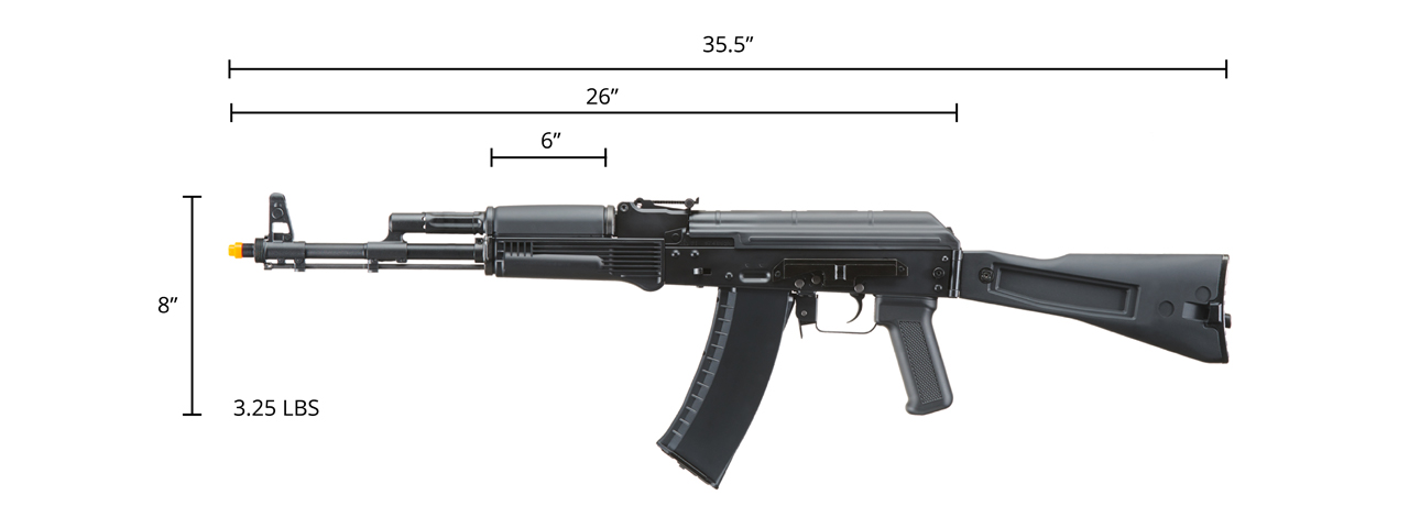 Tokyo Marui AK74MN Next Generation Recoil Shock System Airsoft AEG Rifle (Color: Black)