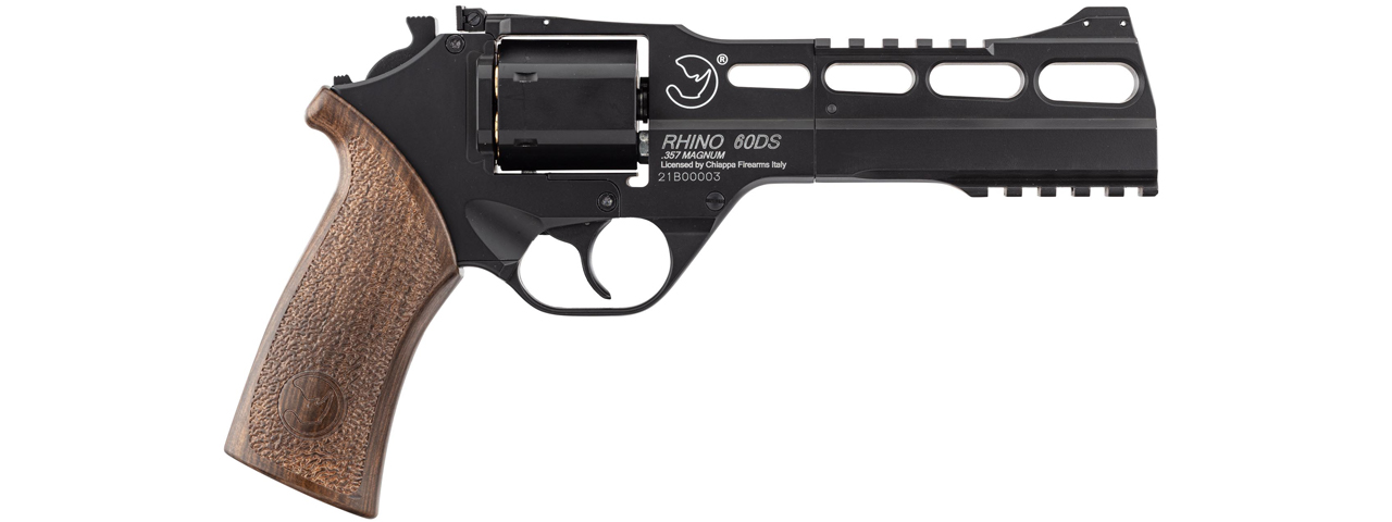 Chiappa Rhino 60DS Airsoft CO2 Revolver Black Edition - Click Image to Close