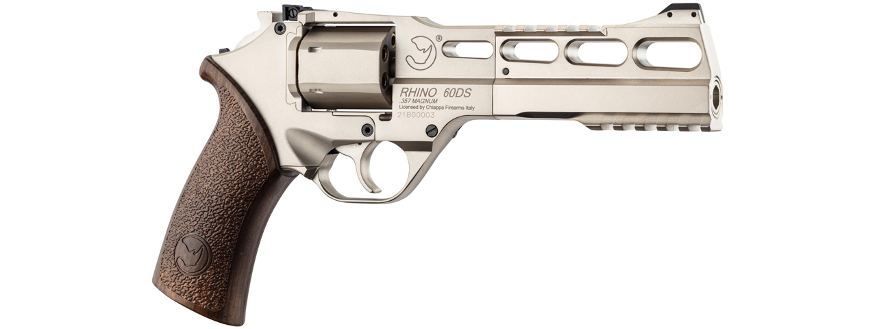 Chiappa Rhino 60DS Airsoft CO2 Revolver Silver Edition - Click Image to Close