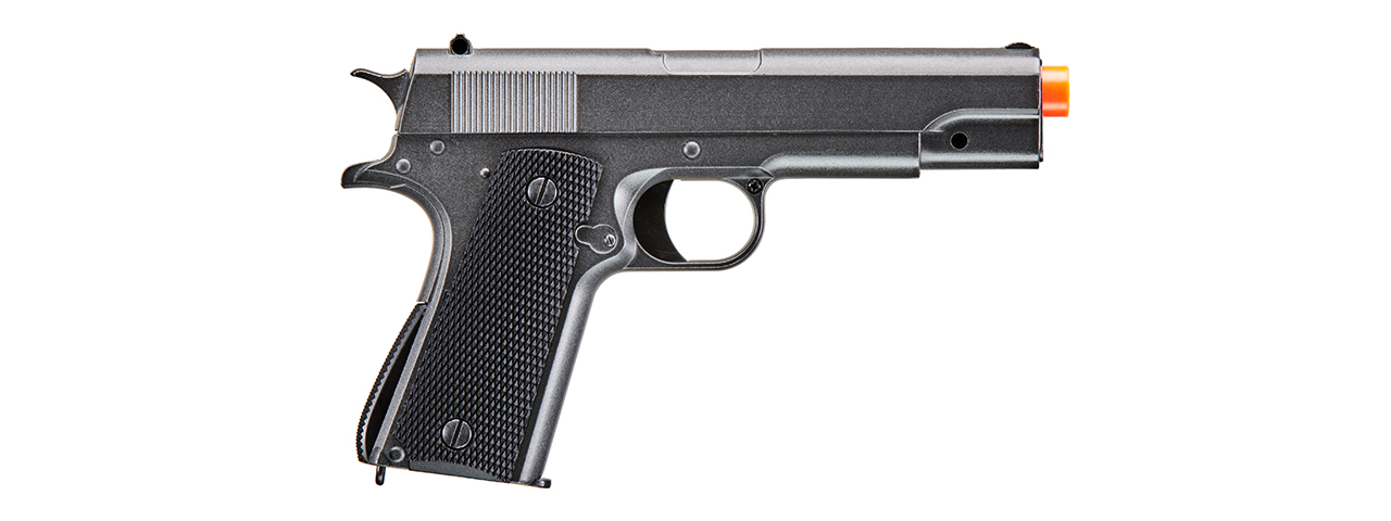 UK Arms 1911 Alloy Series Spring Airsoft Pistol (Color: Silver Gray) - Click Image to Close