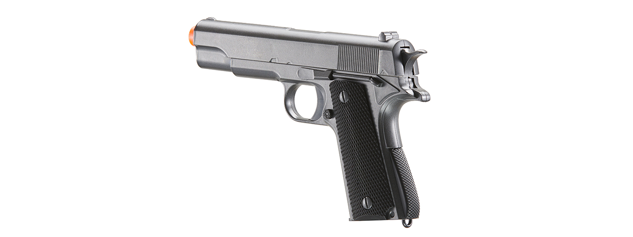 UK Arms 1911 Alloy Series Spring Airsoft Pistol (Color: Silver Gray) - Click Image to Close