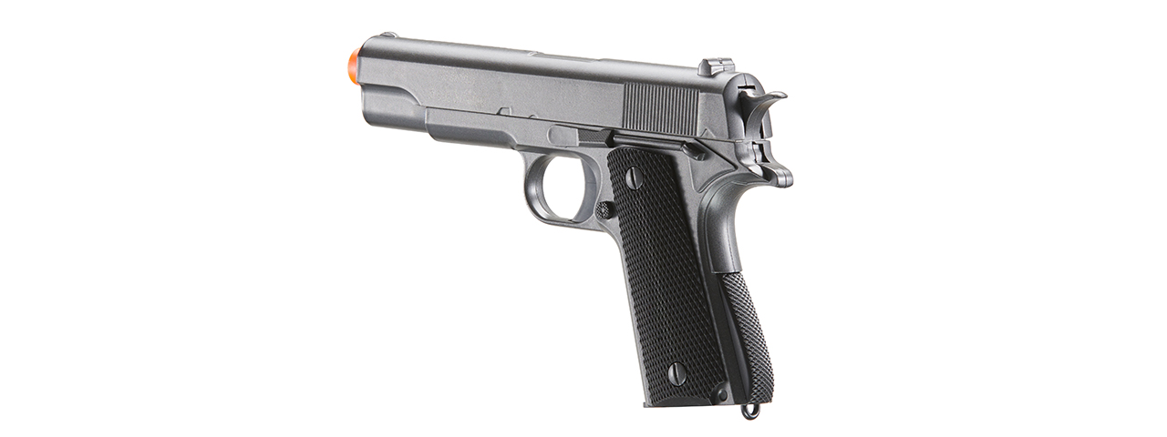 UK Arms 1911 Alloy Series Spring Airsoft Pistol (Color: Silver Gray)