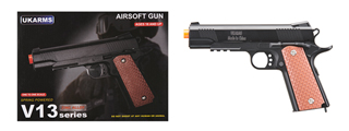 UK Arms 1911 Tac Heavyweight Series Airsoft Spring Pistol (Color: Black)