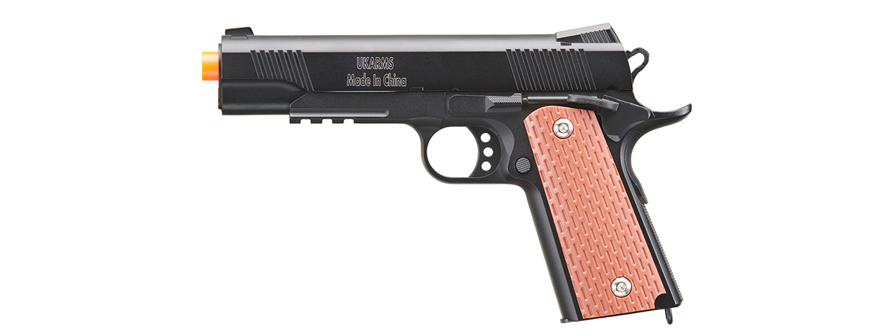 UK Arms 1911 Tac Heavyweight Series Airsoft Spring Pistol (Color: Black)