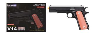 UK Arms 1911 Heavyweight Series Airsoft Spring Pistol (Color: Black)