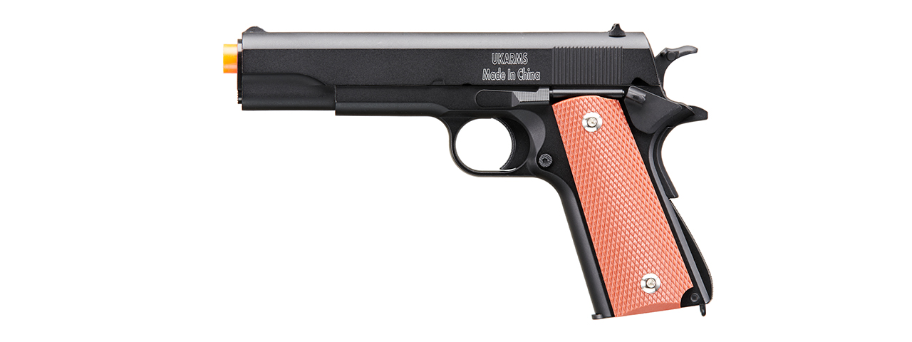 UK Arms 1911 Heavyweight Series Airsoft Spring Pistol (Color: Black)