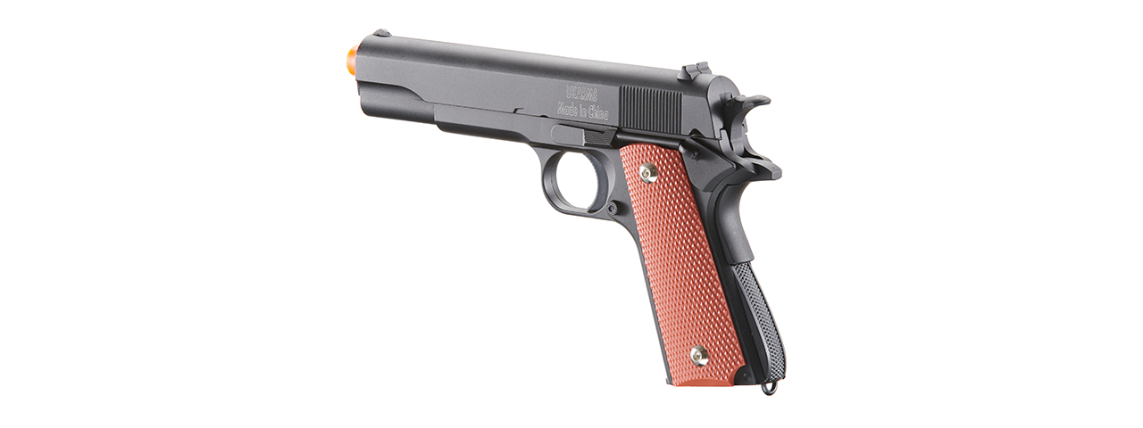 UK Arms 1911 Heavyweight Series Airsoft Spring Pistol (Color: Black)