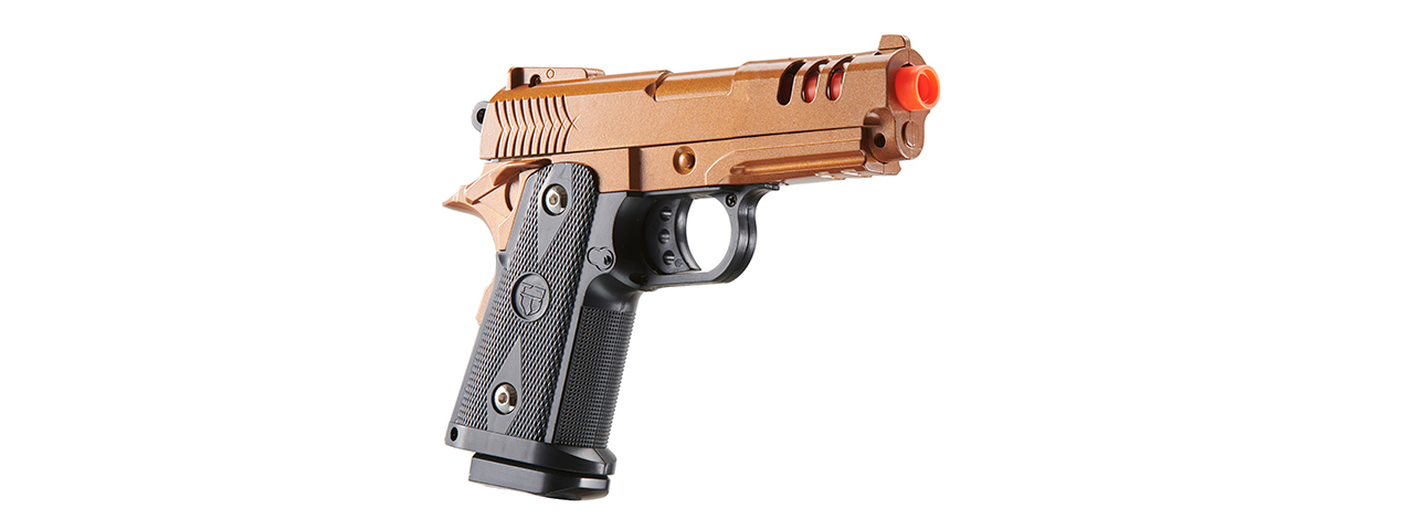 UK Arms 2011 Compact Heavyweight Series Airsoft Spring Pistol (Color: Gold)