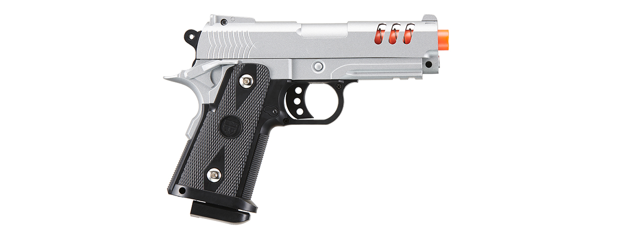 UK Arms 2011 Compact Heavyweight Series Airsoft Spring Pistol (Color: Silver)