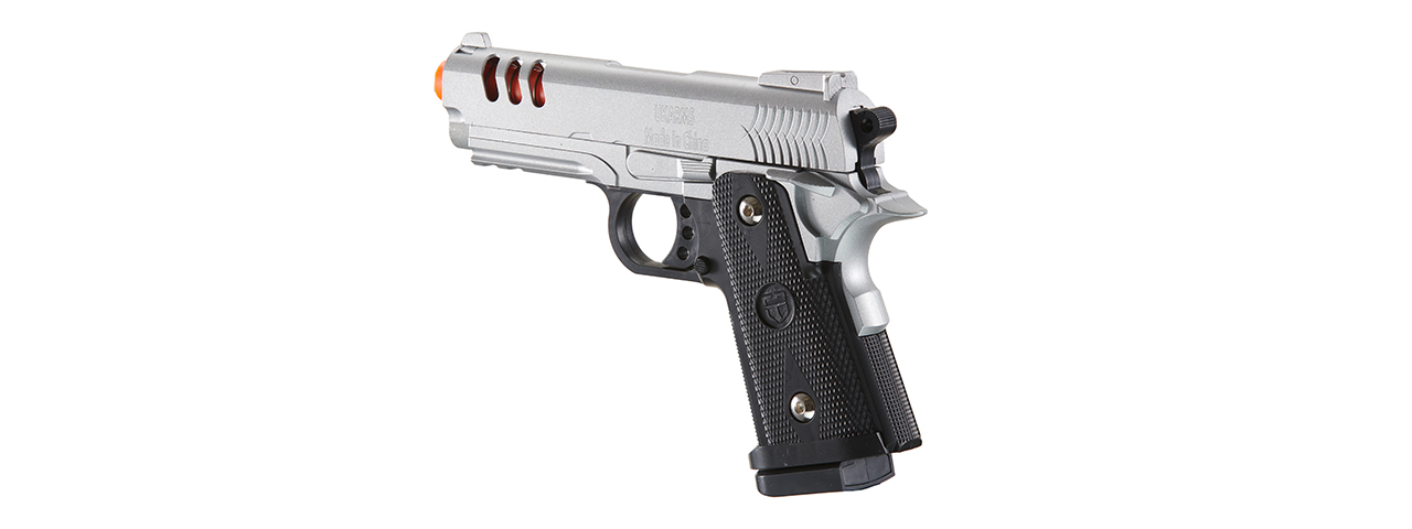 UK Arms 2011 Compact Heavyweight Series Airsoft Spring Pistol (Color: Silver)