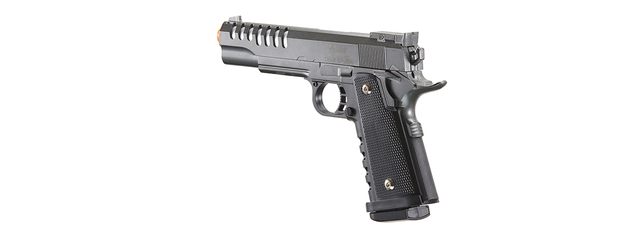 UK Arms 2011 Alloy Series Spring Airsoft Pistol w/ Vented Slide (Color: Silver Gray)