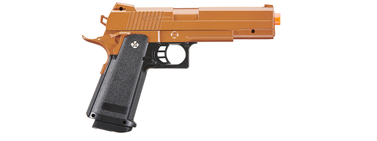 UK Arms 2011 Alloy Series Spring Airsoft Pistol (Color: Gold)