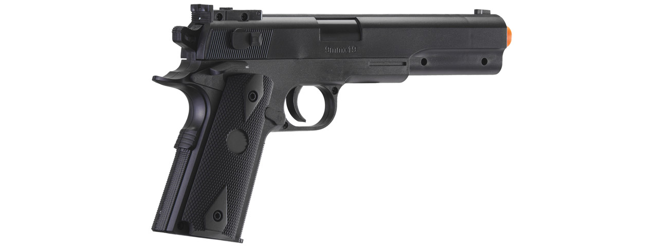 UK Arms M1911 Spring Powered Airsoft Pistol (Color: Black)