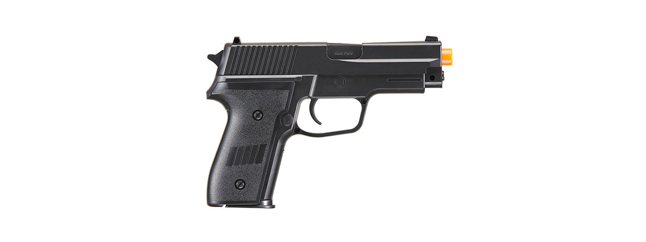 UK Arms P228 Plastic Spring Powered Airsoft Pistol (Color: Black) - Click Image to Close