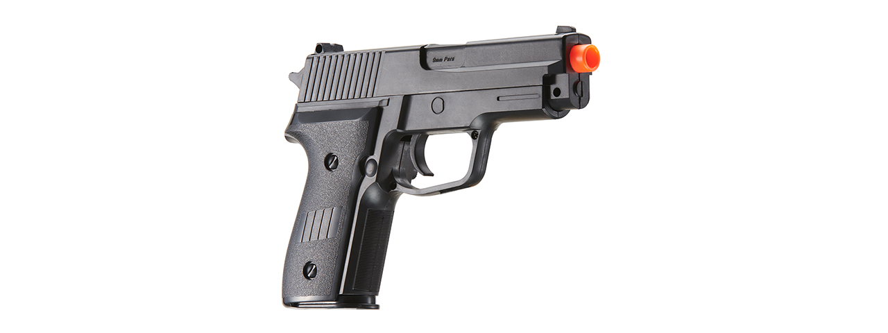 UK Arms P228 Plastic Spring Powered Airsoft Pistol (Color: Black)