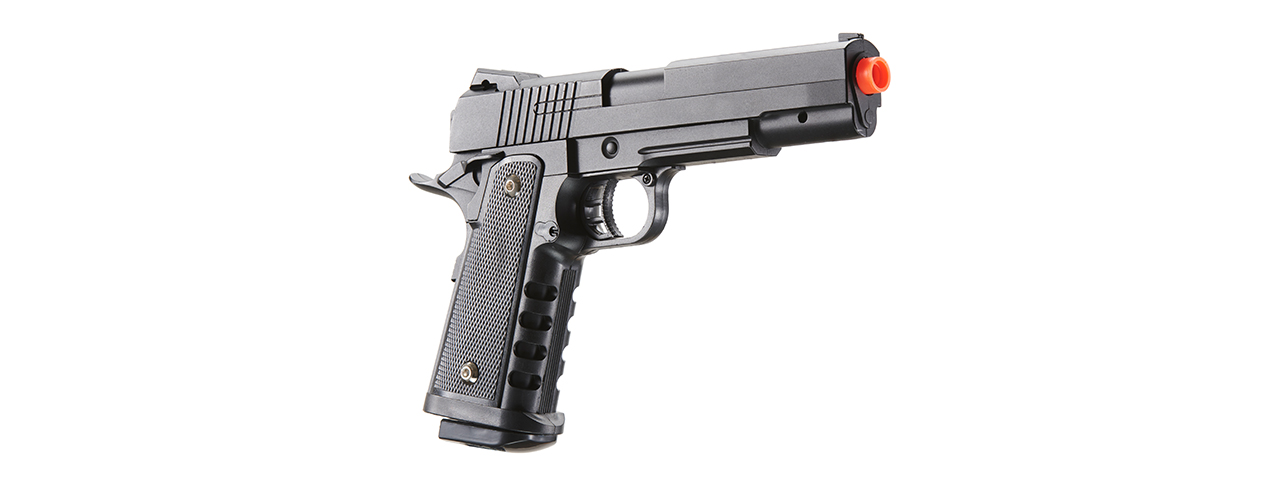 UK Arms 1911 Alloy Series Spring Airsoft Pistol (Color: Black)