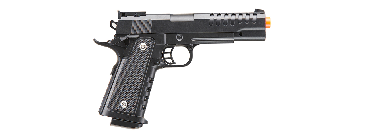 UK Arms 2011 Heavyweight Series Airsoft Spring Pistol (Color: Black) - Click Image to Close