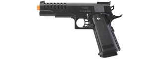 UK Arms M1911 Custom Plastic Spring Airsoft Pistol (Color: Black)