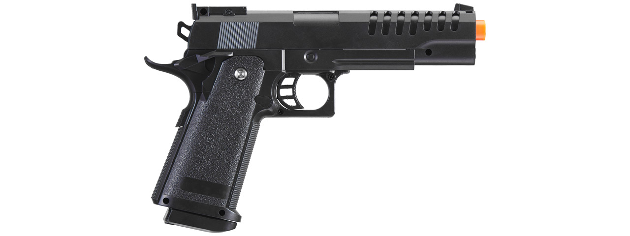 UK Arms M1911 Custom Plastic Spring Airsoft Pistol (Color: Black)