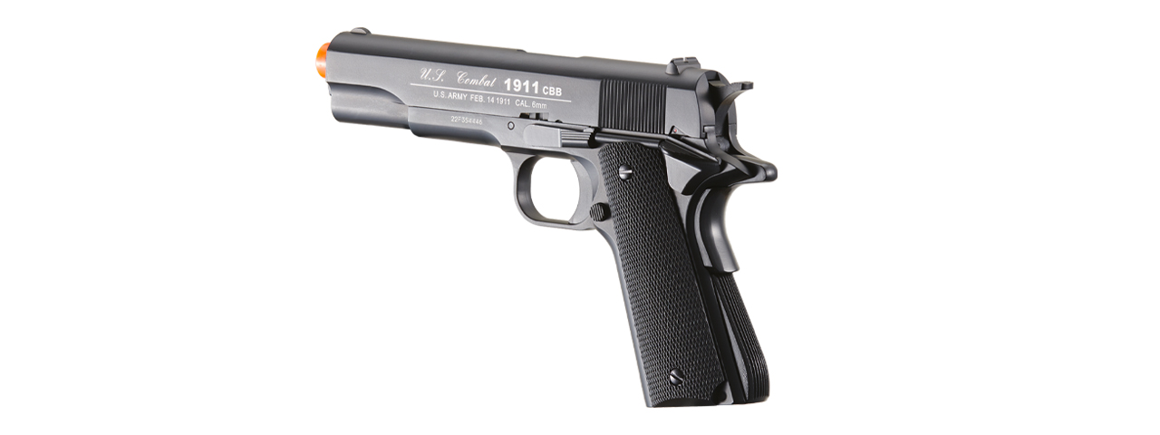 WinGun Full Metal Sport 613 1911 CO2 Half Blowback Pistol (Color: Black) - Click Image to Close