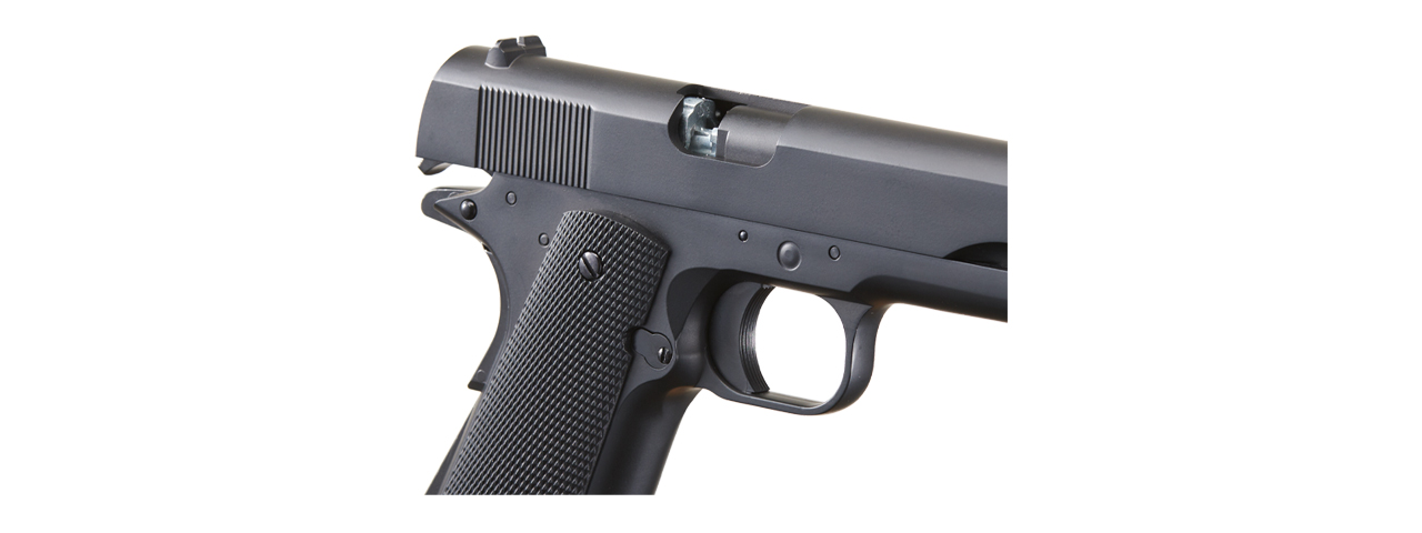 WinGun Full Metal Sport 613 1911 CO2 Half Blowback Pistol (Color: Black) - Click Image to Close