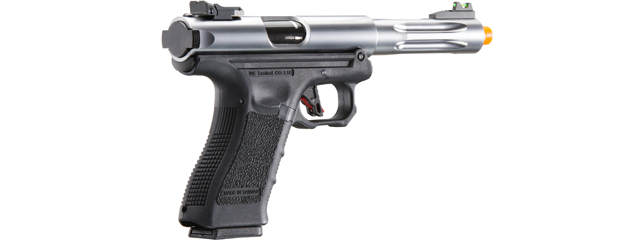 WE-Tech Galaxy Select Fire Premium S Gas Blowback Pistol (Color: Silver) - Click Image to Close