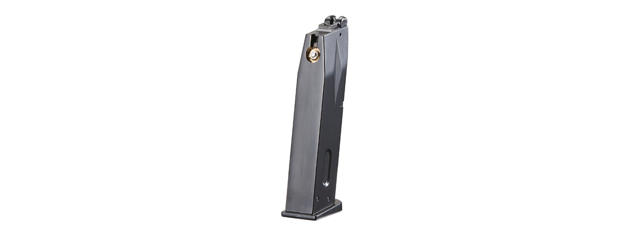 WE-Tech 25 Round Green Gas Magazine for M92 Series Gas Blowback Pistols (Color: Black) - Click Image to Close