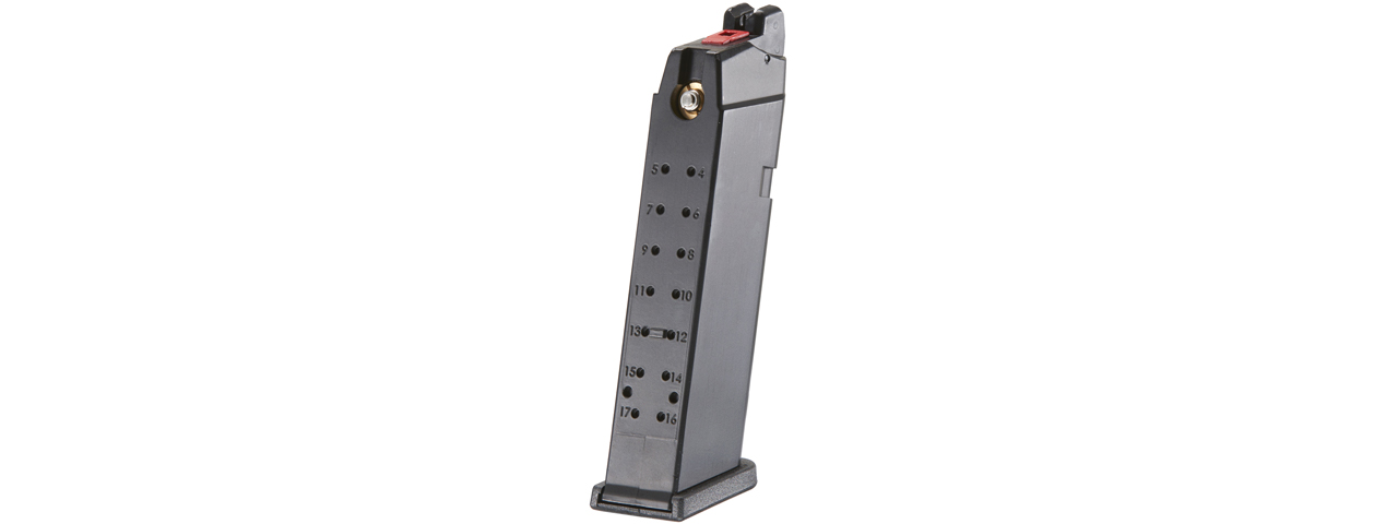 WE-Tech Galaxy MOS 25 Round Metal Green Gas Airsoft Magazine (Color: Black) - Click Image to Close