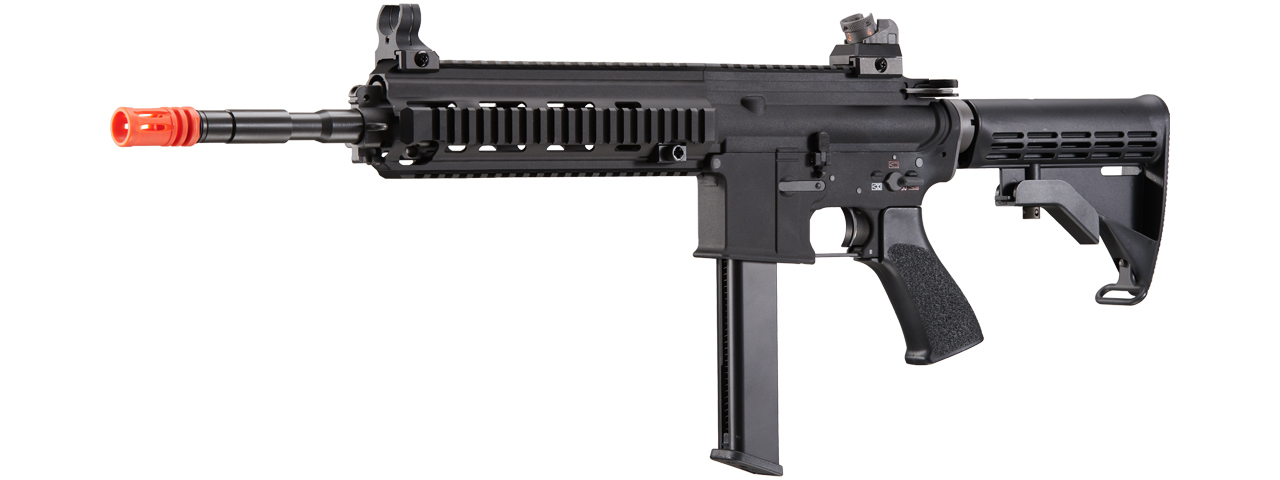 WE-Tech M4 888 PCC Gas Blowback Airsoft Rifle (Color: Black) - Click Image to Close