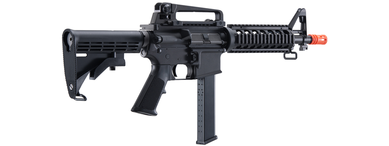 WE-Tech M4 CQB PCC Gas Blowback Airsoft Rifle (Color: Black) - Click Image to Close