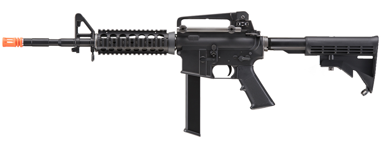 WE-Tech M4 RIS PCC Gas Blowback Airsoft Rifle (Color: Black) - Click Image to Close
