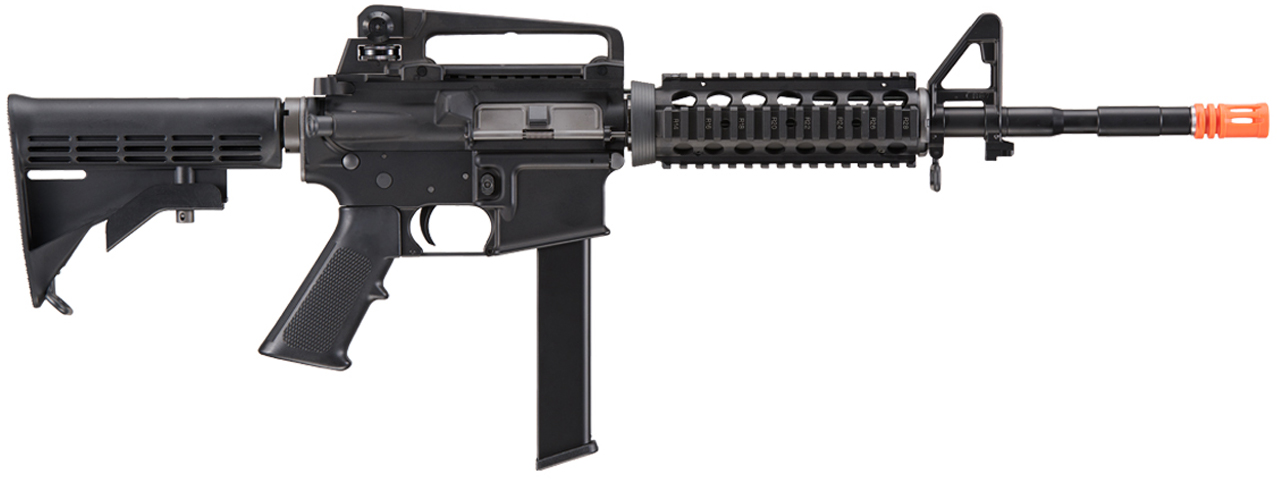 WE-Tech M4 RIS PCC Gas Blowback Airsoft Rifle (Color: Black) - Click Image to Close