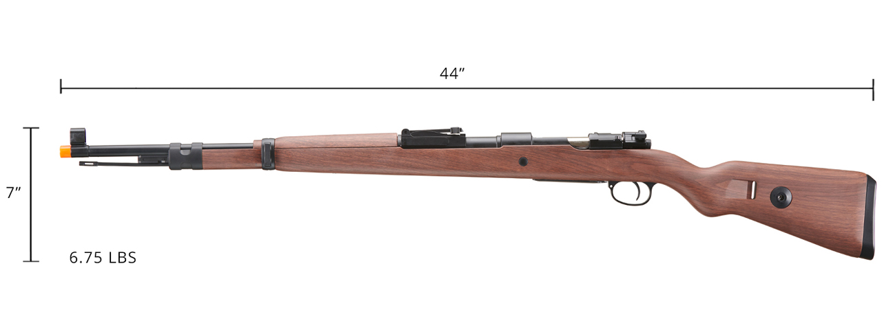 Double Bell WWII Kar 98K Bolt Action Gas Airsoft Rifle (Color: Imitation Wood)