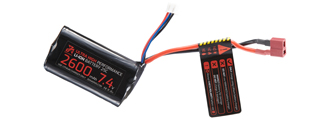 Zion Arms 7.4v 2600mAh Lithium-Ion Brick Battery (Deans Connector)