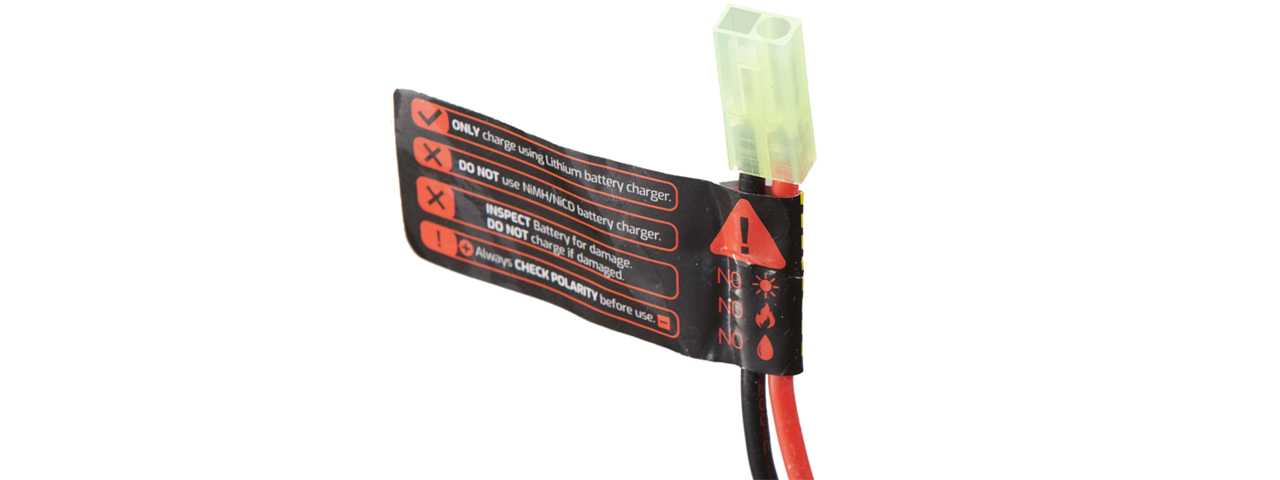 Zion Arms 7.4v 2600mAh Lithium-Ion Brick Battery (Tamiya Connector) - Click Image to Close