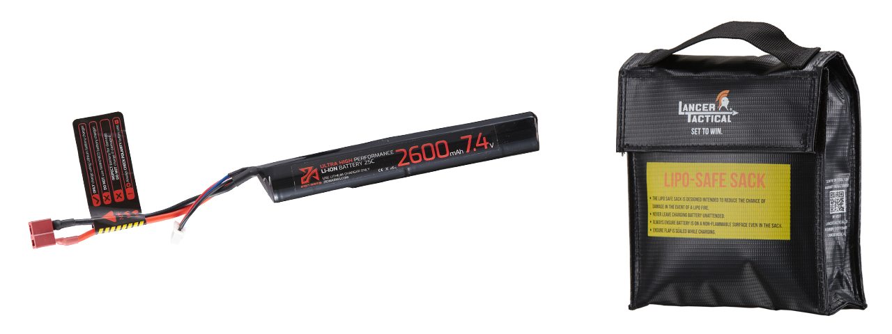 Zion Arms 7.4v 2600mAh Lithium-Ion Stick Battery (Deans Connector)