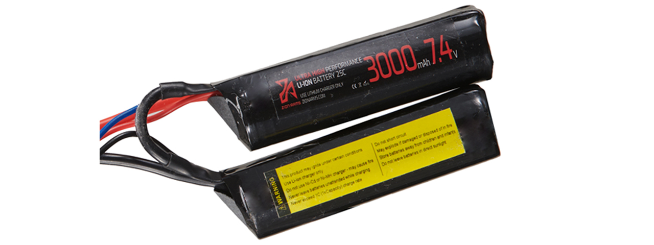 Zion Arms 7.4v 3000mAh Lithium-Ion Nunchuck Battery (Tamiya Connector)