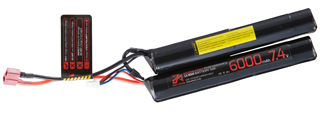 Zion Arms 7.4v 6000mAh Lithium-Ion Nunchuck Battery (Deans Connector)