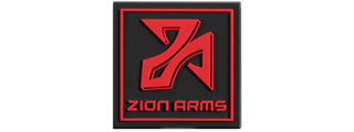 Zion Arms Logo PVC Patch (Color: Red / Black)