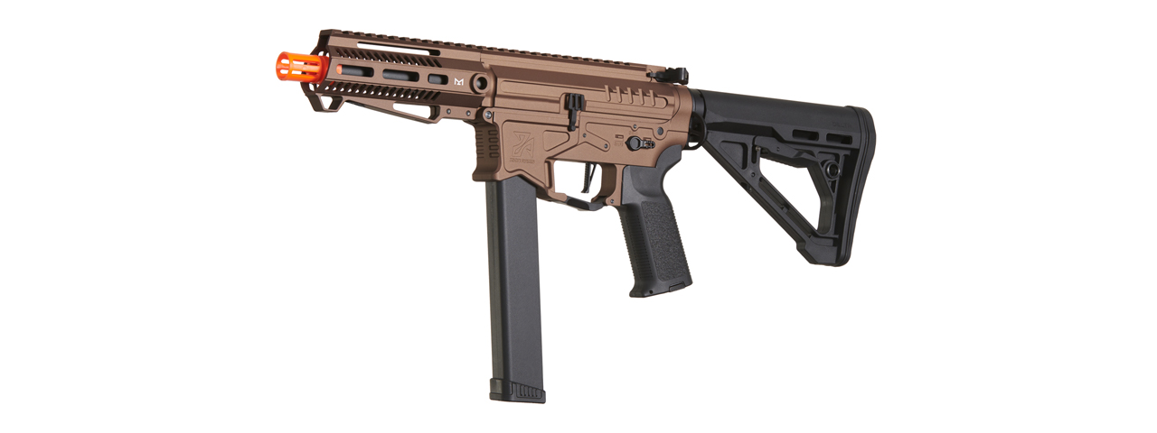 Zion Arms R&D Precision Licensed PW9 Mod 1 Airsoft Rifle with Delta Stock (Color: Bronze)