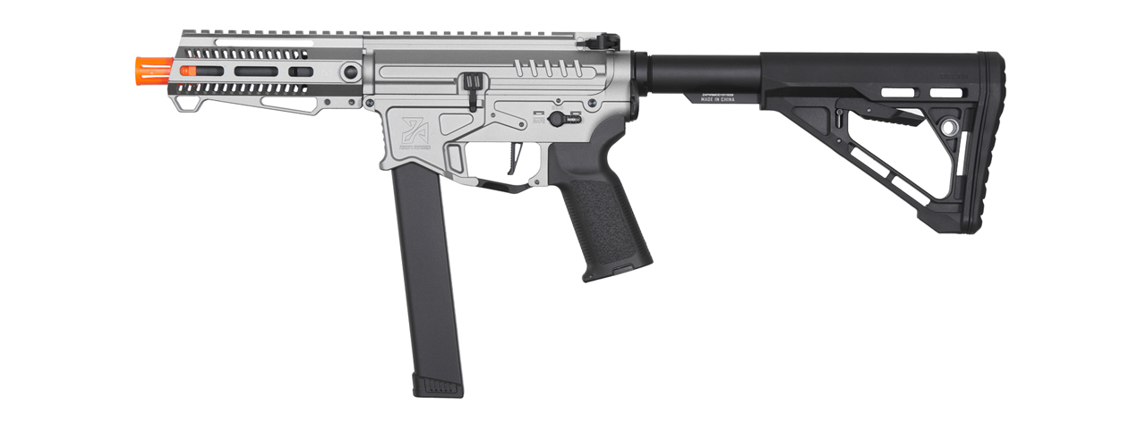 Zion Arms R&D Precision Licensed PW9 Mod 1 Airsoft Rifle with Delta Stock (Color: Grey)