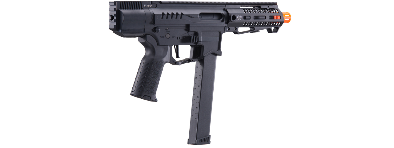 Zion Arms R&D Precision Licensed PW9 Mod 0 Airsoft AEG Pistol Carbine (Color: Black) - Click Image to Close