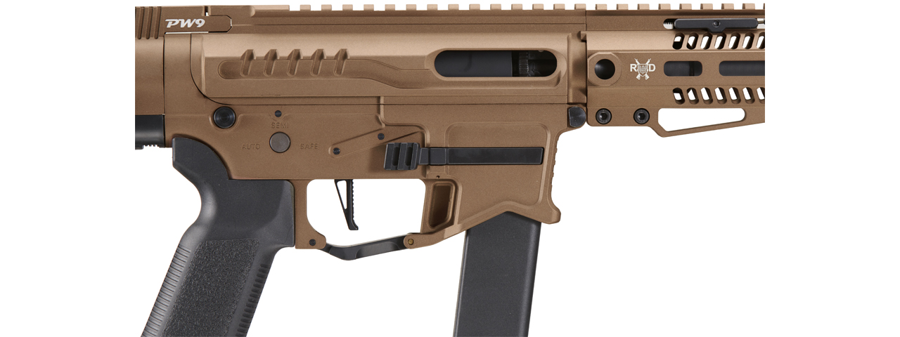 Zion Arms R&D Precision Licensed PW9 Mod 0 Airsoft Rifle (Color: Bronze) - Click Image to Close