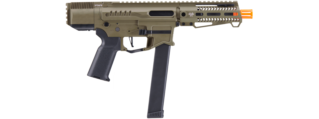 Zion Arms R&D Precision Licensed PW9 Mod 0 Airsoft Rifle (Color: Tan) - Click Image to Close