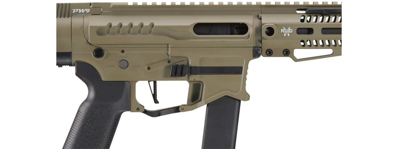 Zion Arms R&D Precision Licensed PW9 Mod 0 Airsoft Rifle (Color: Tan) - Click Image to Close