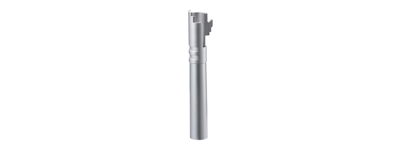 Lancer Tactical Aluminum Threaded Hi-Capa 5.1 Outer Barrel (Color: Silver) - Click Image to Close