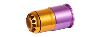 Lancer Tactical Short 60 Round CNC 40mm Green Gas Airsoft Grenade Shell (Color: Purple / Gold)